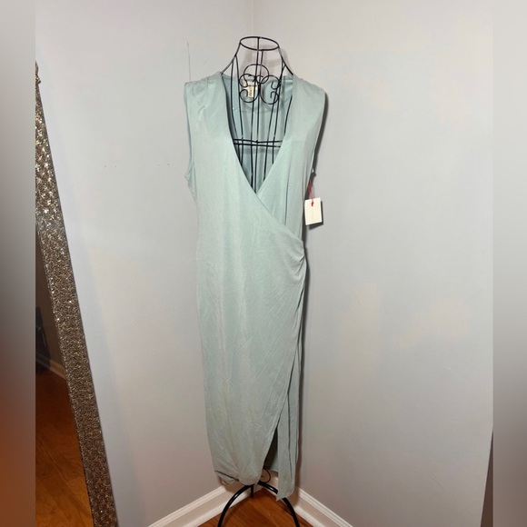 Open Edit Sleeveless knit dress Teal Mist - Picture 2 of 5